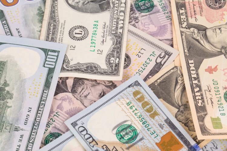 different dollar bills