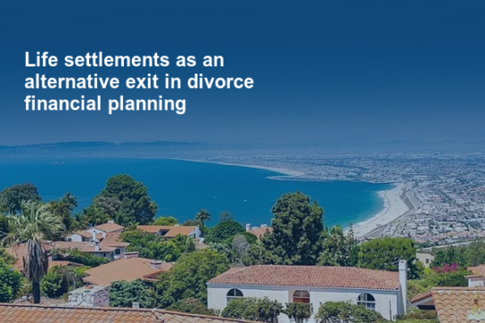 Life settlements as an alternative exit in divorce financial planning