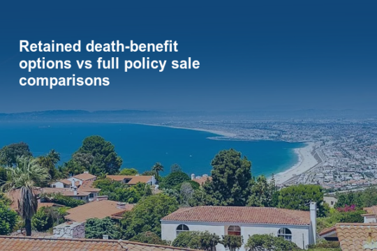Retained death-benefit options vs full policy sale comparisons