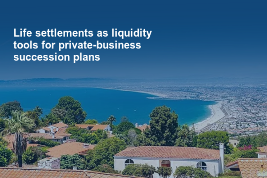 Life settlements as liquidity tools for private-business succession plans
